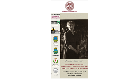 Macerata, 21 novembre 2014 – Donne protagoniste del miglioramento genetico vegetale: Carlotta Parisani Strampelli