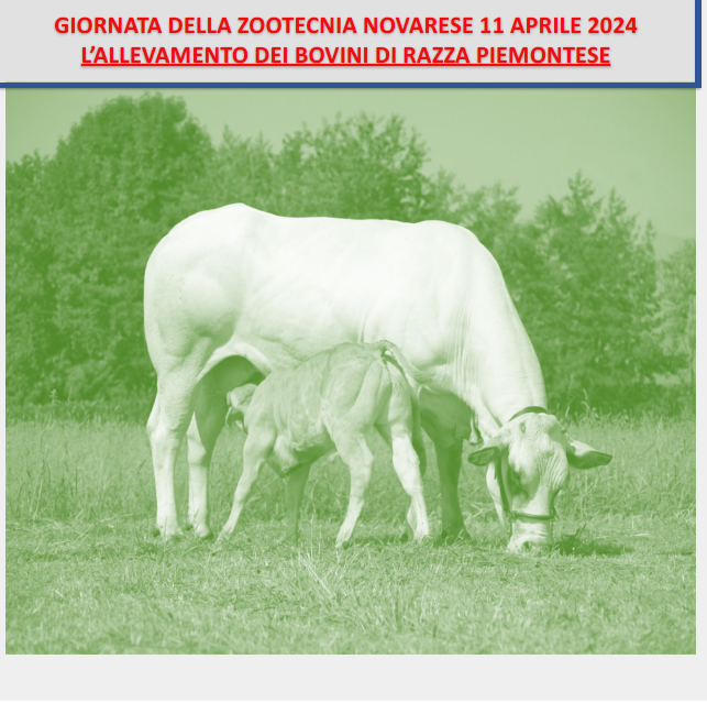 Novara, 11 aprile 2024 – Giornata della Zootecnica Novarese anno 2024