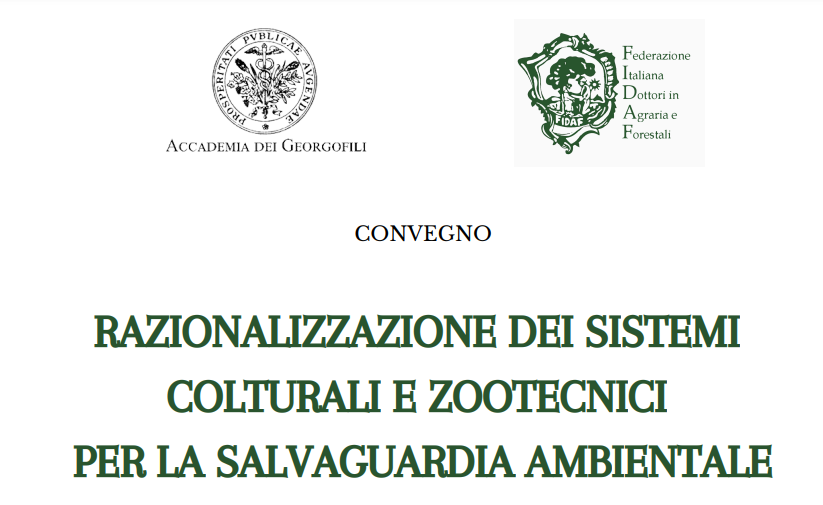 Firenze, 13 e 14 novembre 2024 – Convegno “Razionalizzazione dei sistemi colturali e zootecnici per la salvaguardia ambientale”