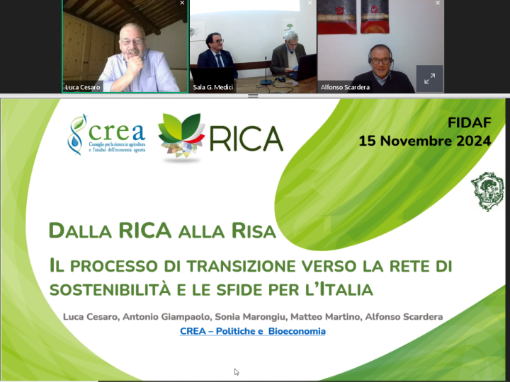 Venerdì Culturale 15.11.2024 “Contabilità delle aziende agricole italiane (RICA-RISA)” – Presentazioni