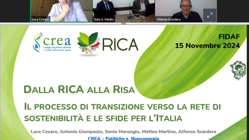 Venerdì Culturale 15.11.2024 “Contabilità delle aziende agricole italiane (RICA-RISA)” – Presentazioni