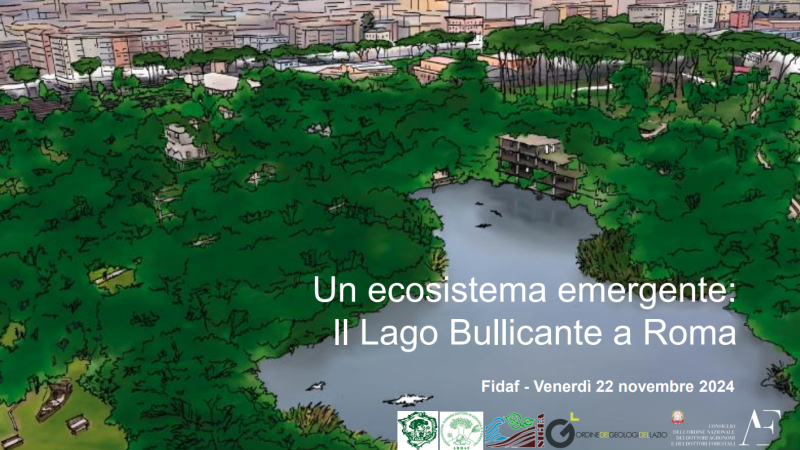 Venerdì Culturale 22.11.2024 “Un ecosistema emergente: il lago Bullicante a Roma” (In co-organizzazione con l’Ordine dei Geologi del Lazio) – PRESENTAZIONI